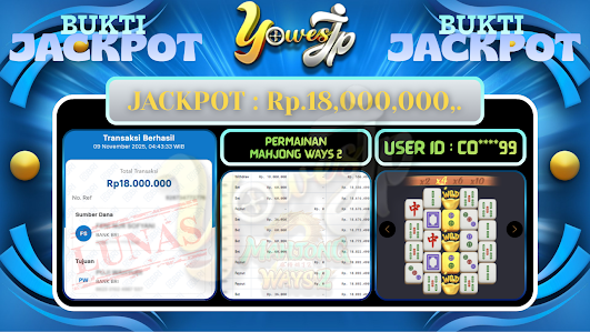 BUKTI WITHDRAW YOWESWD KEMENANGAN JACKPOT DI SLOT MAHJONG WAYS 2