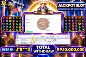 BUKTI JACKPOT KEMENANGAN PRAGMATICPLAY – Gates of Olympus 1000 Rp. 10.000.000 DI SITUS YOWESWD 12 Jun 2026