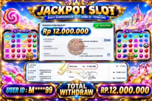 BUKTI JACKPOT KEMENANGAN SLOT PRAGMATIC – SWEET BONANZA 2500  Rp. 12.000.000 DI SITUS YOWESWD 15 Jul 2026
