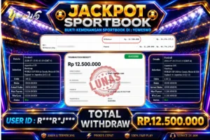 BUKTI JACKPOT KEMENANGAN SBO – SBOGamesLobby Rp 12.500.000 DI SITUS YOWESWD 15 JULI 2026