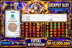 BUKTI JACKPOT KEMENANGAN SLOT PRAGMATICPLAY – Gates of Olympus Super Scatter Rp. 12,000,000 DI SITUS YOWESWD 29 Jul 2026