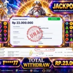 BUKTI JACKPOT KEMENANGAN SLOT PRAGMATICPLAY – Gates of olympus 1000 Rp. 23,000,000 DI SITUS YOWESWD 21 Jul 2026