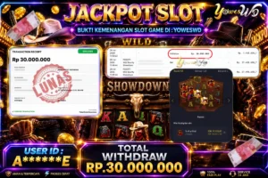 BUKTI JACKPOT KEMENANGAN SLOT PGSOFT – Wild Bounty Showdown Rp. 30,000,000 DI SITUS YOWESWD 20 Jul 2026
