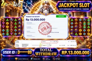 BUKTI JACKPOT KEMENANGAN SLOT PRAGMATICPLAY – Gates of olympus Super Scatter Rp. 13,000,000 DI SITUS YOWESWD 24 Jul 2026