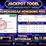 BUKTI JACKPOT KEMENANGAN TOGEL HONGKONG POOLS Rp. 11.000.000 DI SITUS YOWESWD 23 Jul 2026