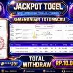BUKTI JACKPOT KEMENANGAN TOGEL TOTOMACAU POOLS Rp. 10.000.000 DI SITUS YOWESWD 10 Agustus 2026