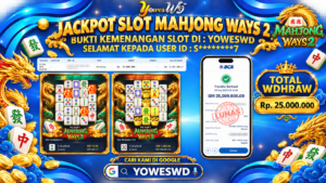 BUKTI JACKPOT KEMENANGAN SLOT PG SOFT – MAHJONG WAYS 2 Rp 25.000.000 DI SITUS YOWESWD 30 SEPTEMBER 2026