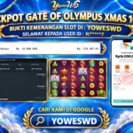 BUKTI JACKPOT KEMENANGAN SLOT PRAGMATIC PLAY – GATE OF OLYMPUS XMAS 1000 Rp 16.000.000 DI SITUS YOWESWD 19 SEPTEMBER 2026
