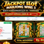 BUKTI JACKPOT KEMENANGAN SLOT PRAGMATICPLAY – MAHJONG WINS 3 Rp 44.380.007 DI SITUS YOWESWD 14 SEPTEMBER 2026