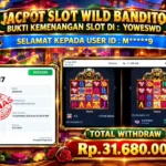 BUKTI JACKPOT KEMENANGAN SLOT PGSOFT – WILD BANDITO Rp 31.680.000 DI SITUS YOWESWD 14 SEPTEMBER 2026