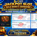 BUKTI JACKPOT KEMENANGAN SLOT PG SOFT – WILD BOUNTY SHOWDOWN Rp 202.000.000 DI SITUS YOWESWD 1 OKTOBER 2026