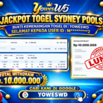 BUKTI JACKPOT KEMENANGAN TOGEL SYDNEY POOLS Rp 10.000.000 DI SITUS YOWESWD 11 OKTOBER 2026