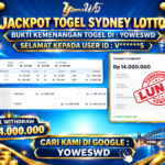 BUKTI JACKPOT KEMENANGAN TOGEL SYDNEY LOTTO Rp 14.000.000 DI SITUS YOWESWD 18 OKTOBER 2026